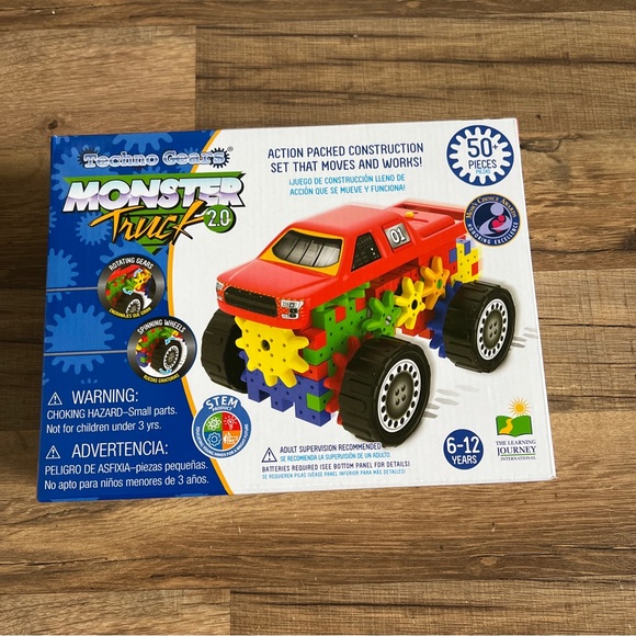 the learning journey Toys Techno Gears Monster Truck 2 Building Set